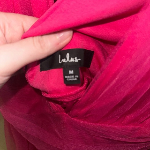 Lulus hot pink tulle dress - Picture 4 of 4